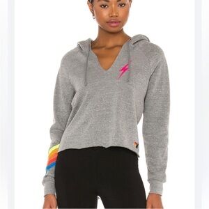 AVIATOR NATION V NECK HOODIE